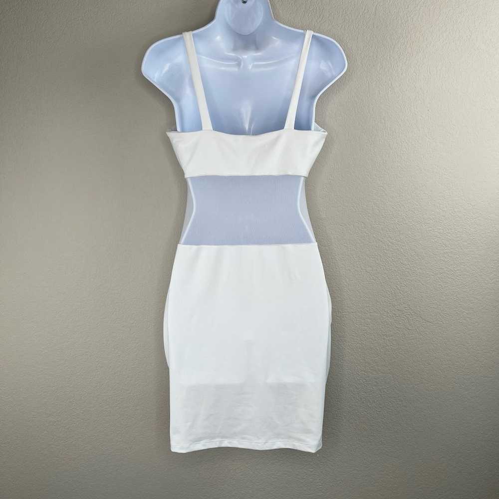 Susana Monaco White Angled Wire Mesh Mini Bodycon… - image 3