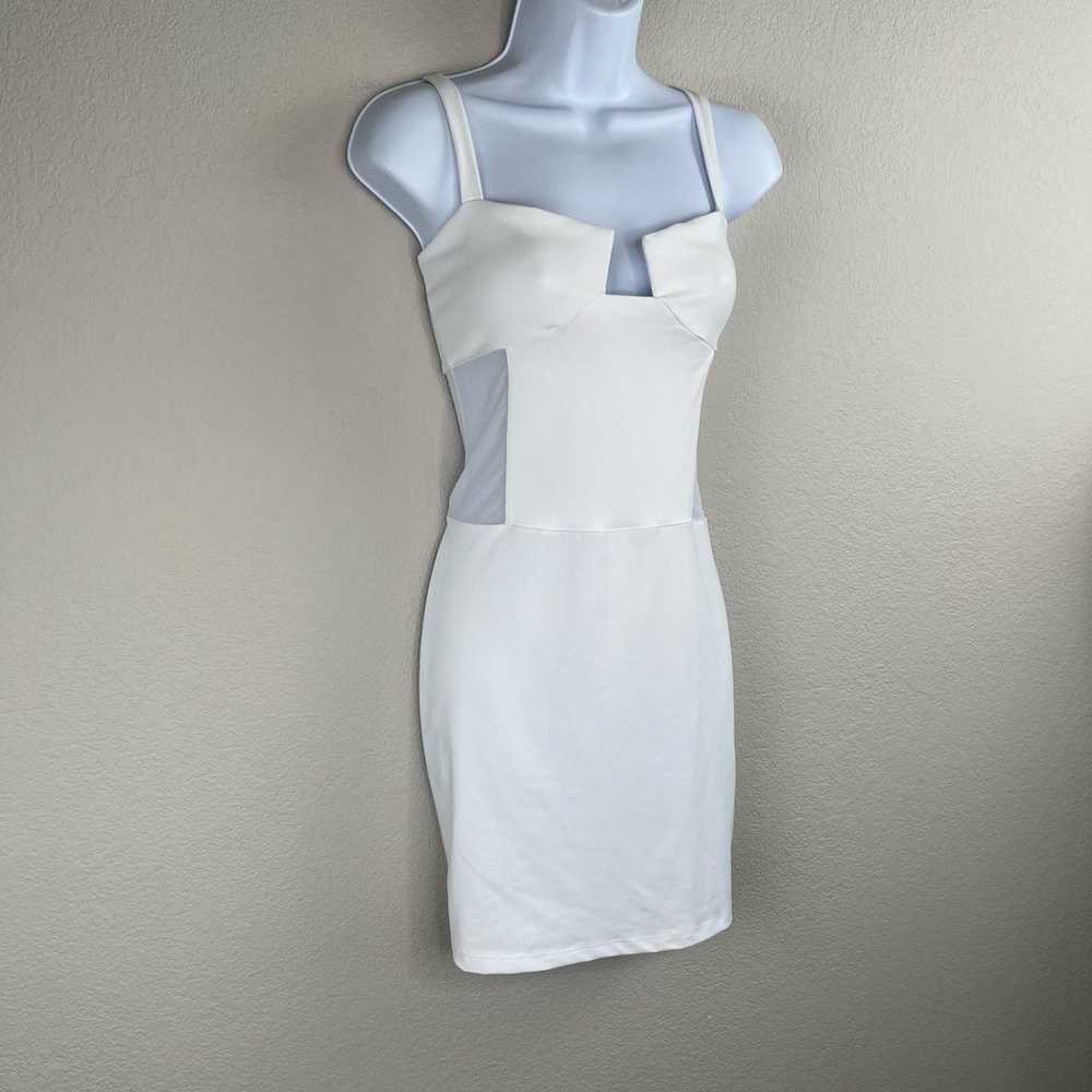 Susana Monaco White Angled Wire Mesh Mini Bodycon… - image 8