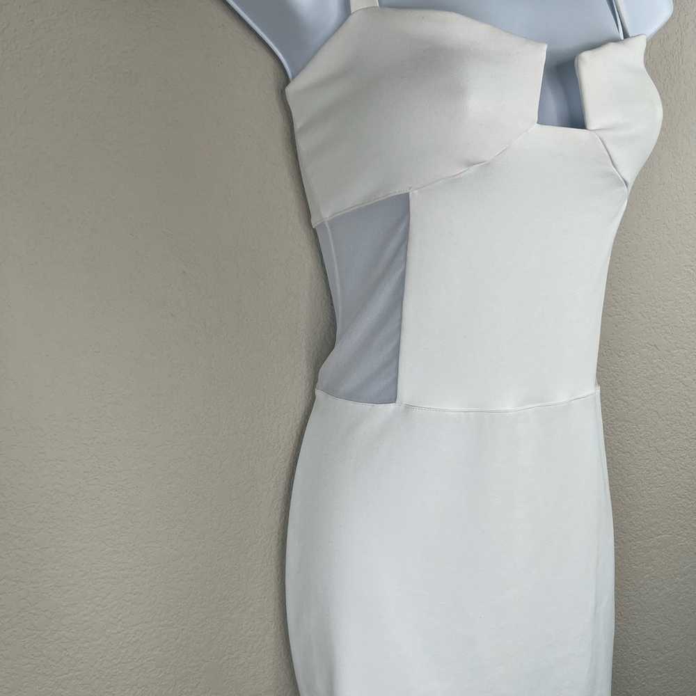 Susana Monaco White Angled Wire Mesh Mini Bodycon… - image 9