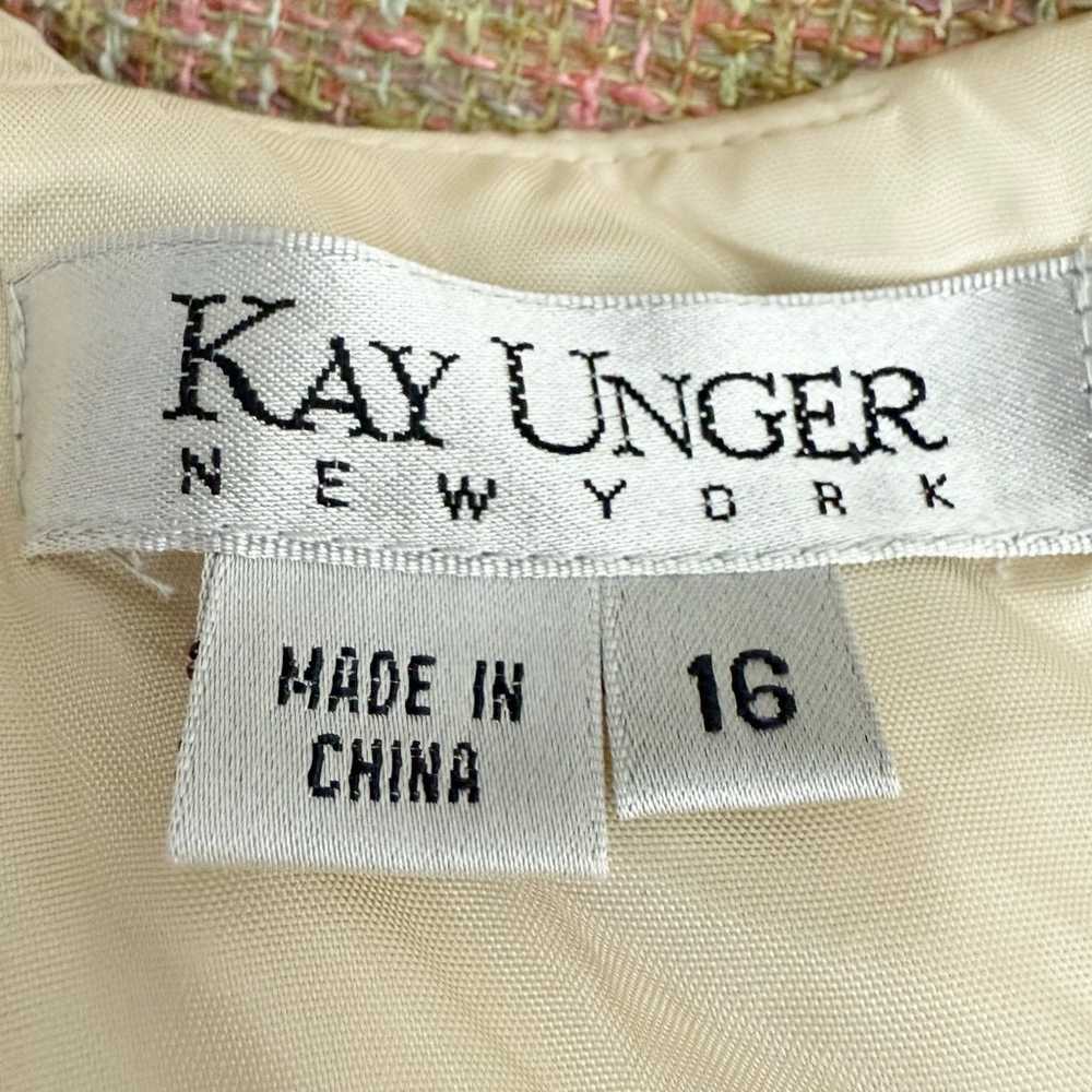 Kay Unger New York Silk Bodice Tweed Dress Women’… - image 10