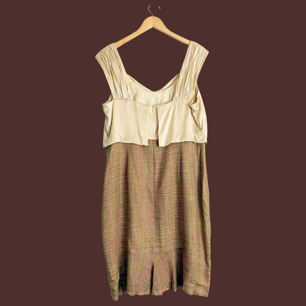 Kay Unger New York Silk Bodice Tweed Dress Women’… - image 4