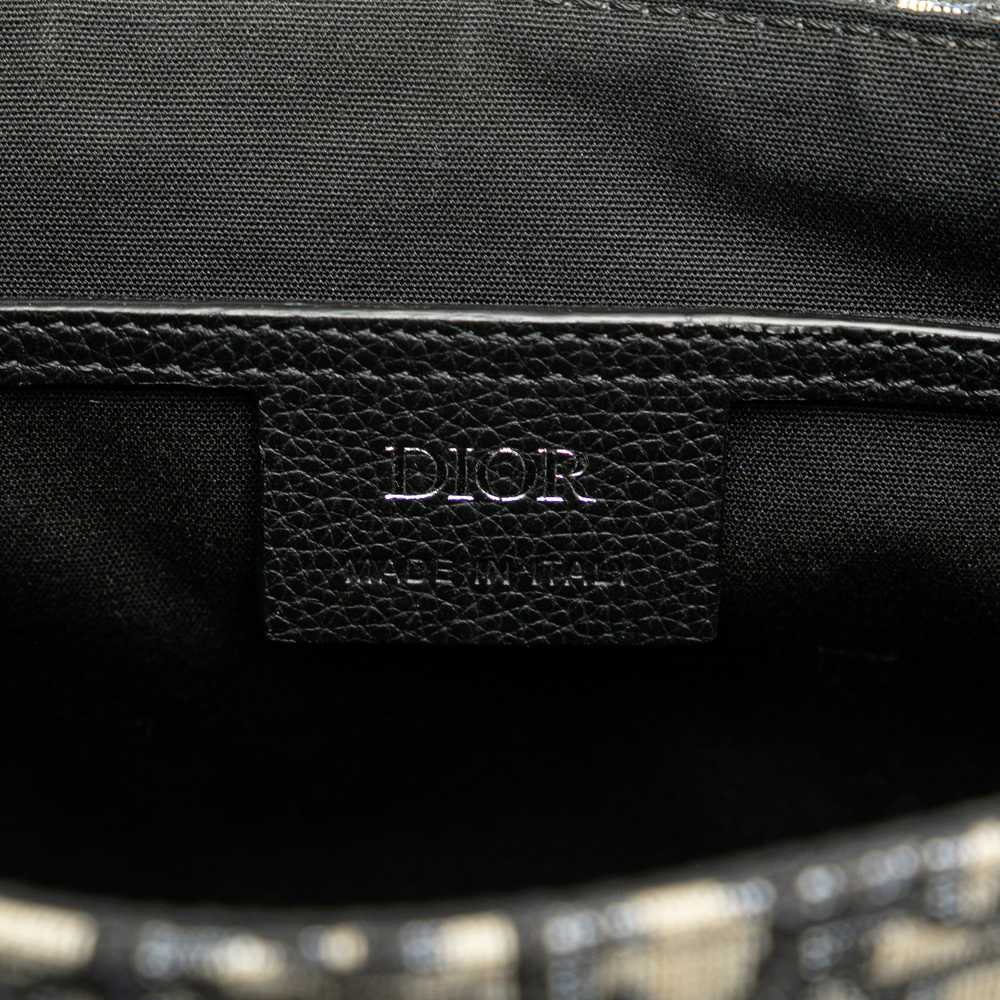 Black Dior Oblique Saddle Messenger Bag - image 5