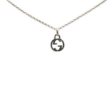 Silver Gucci Sterling Silver Interlocking G Neckla