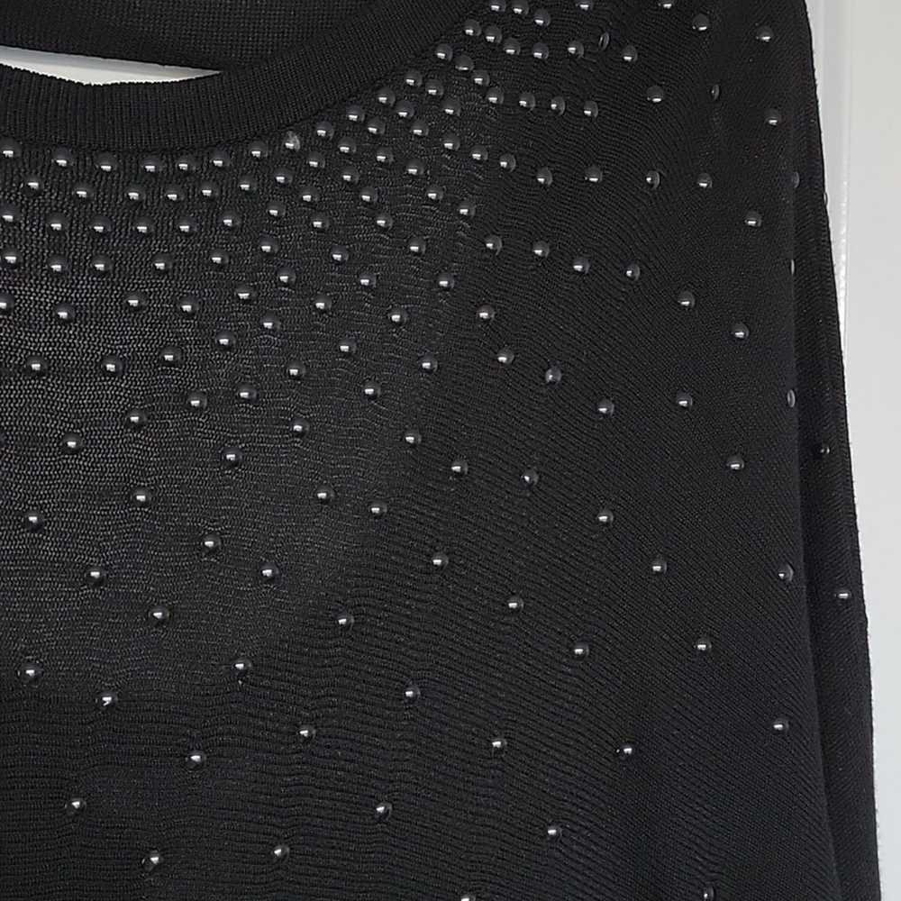 Vintage Cache Studded Low Back Sweater Dress, M - image 4