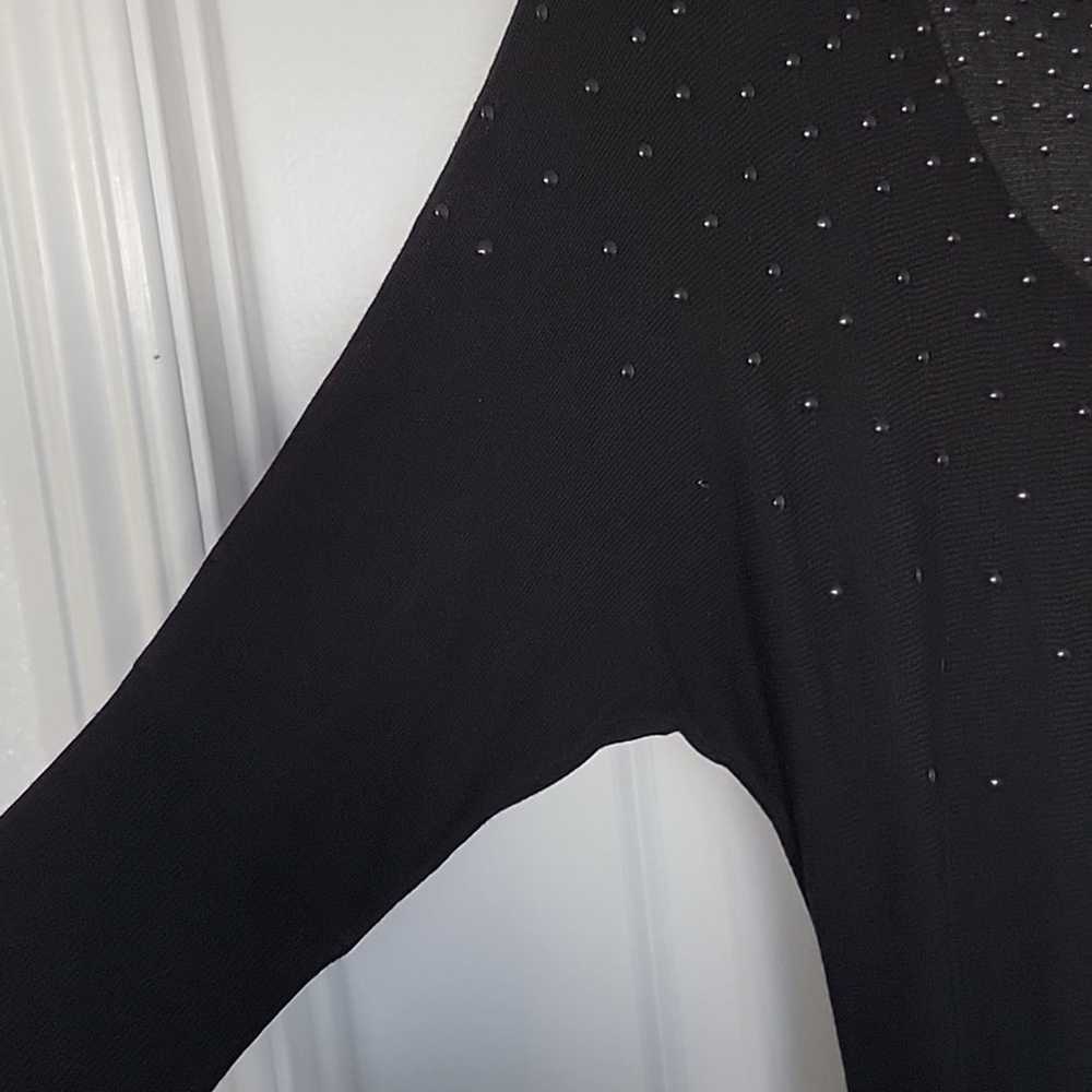 Vintage Cache Studded Low Back Sweater Dress, M - image 5