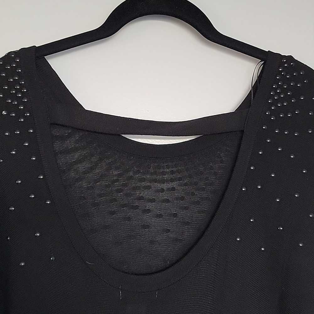 Vintage Cache Studded Low Back Sweater Dress, M - image 7