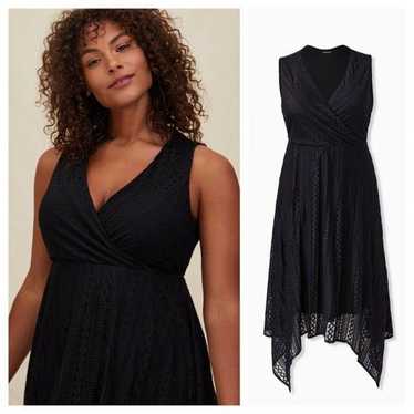 Torrid Lace Overlay Skater Dress - image 1