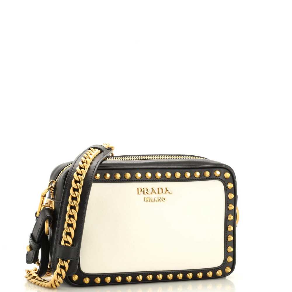 PRADA Chain Camera Bag Studded City Calf Small - image 2