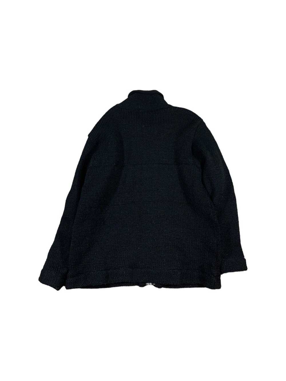 Vintage Vintage Black Wool Oversized Jacket - image 2