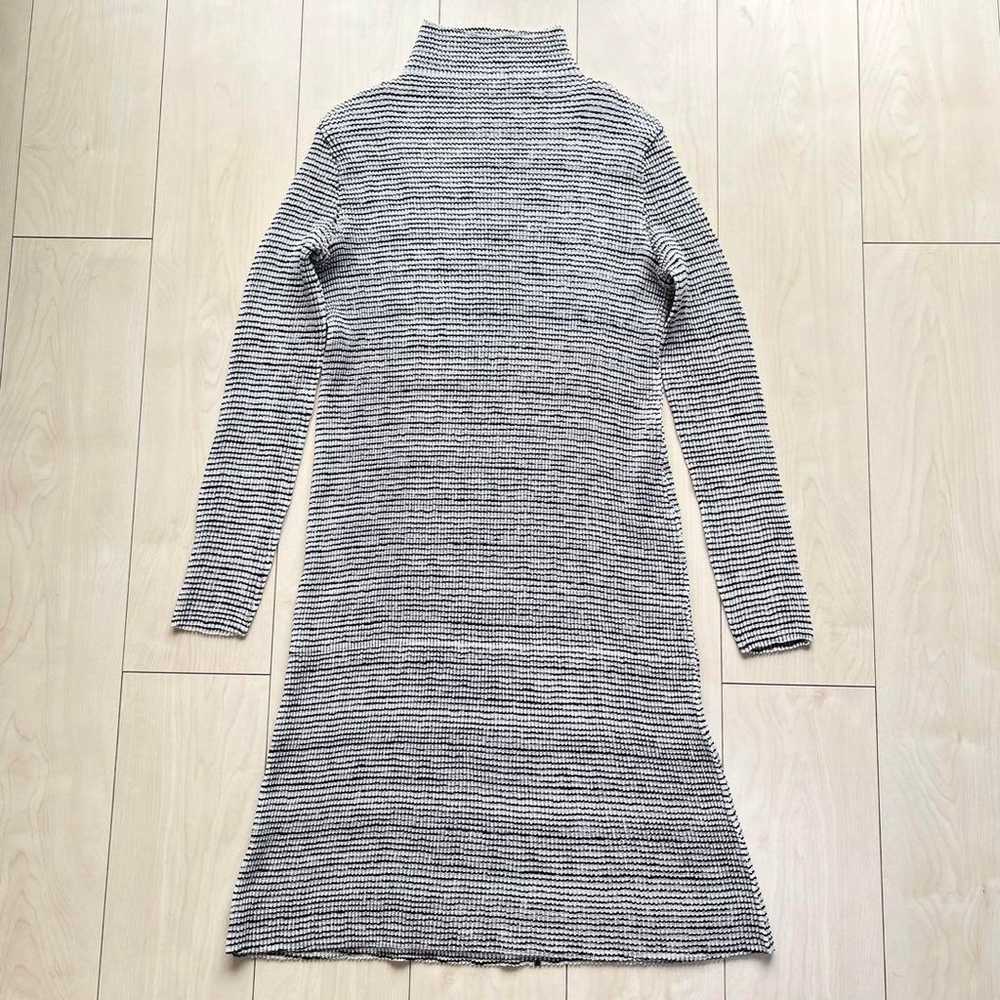 SPECCHIO Pleated High Neck Long Sleeve Dress - image 2