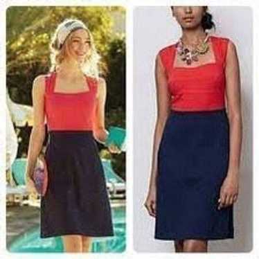 Girls from savoy red and blue color block ponte k… - image 1