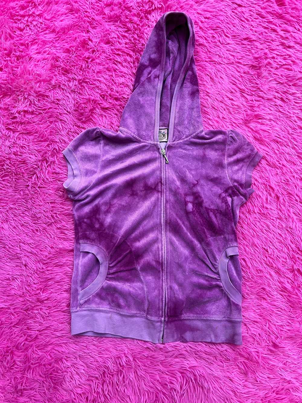 purple tie dye hoodie - image 1