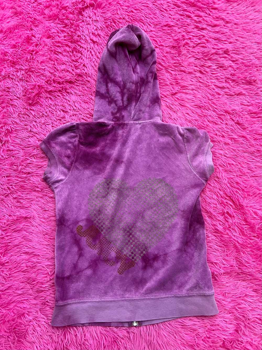 purple tie dye hoodie - image 5