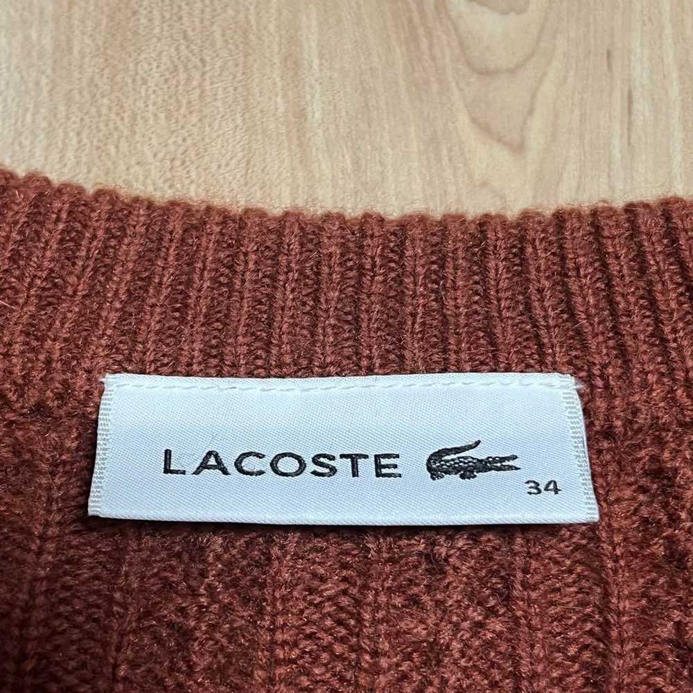 LACOSTE Knit Sweater Dress Cashmere Blend - image 9