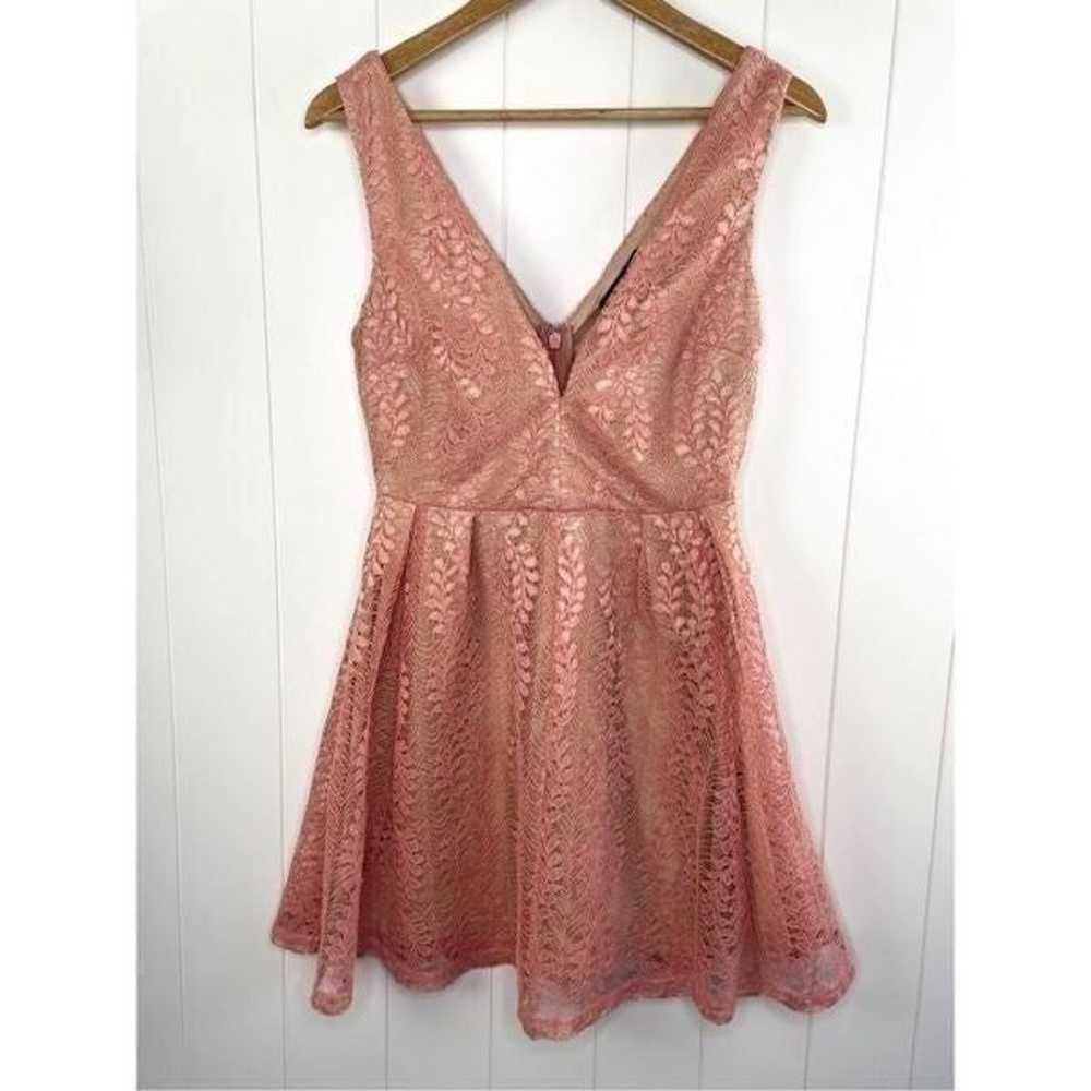 Lulus All of My Heart Blush Pink Lace Skater Dres… - image 5