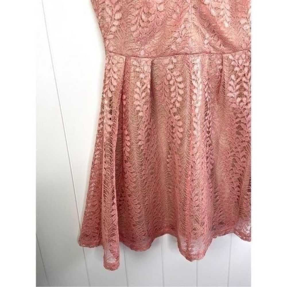 Lulus All of My Heart Blush Pink Lace Skater Dres… - image 7