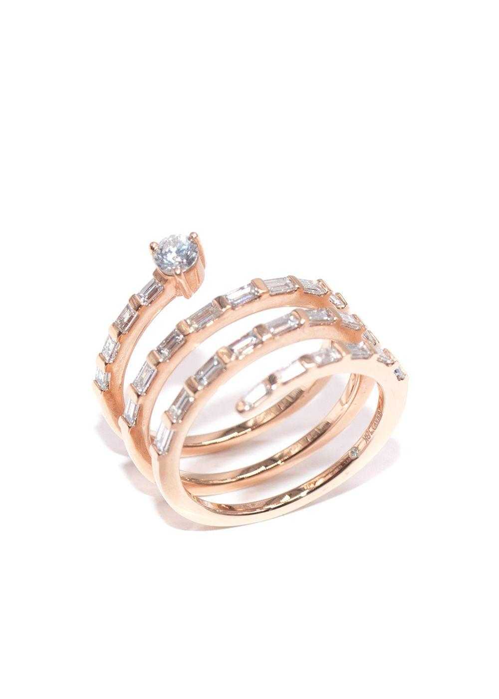 Managed by hewi Anita Ko 18K Rose Gold Spiral Ring - image 2