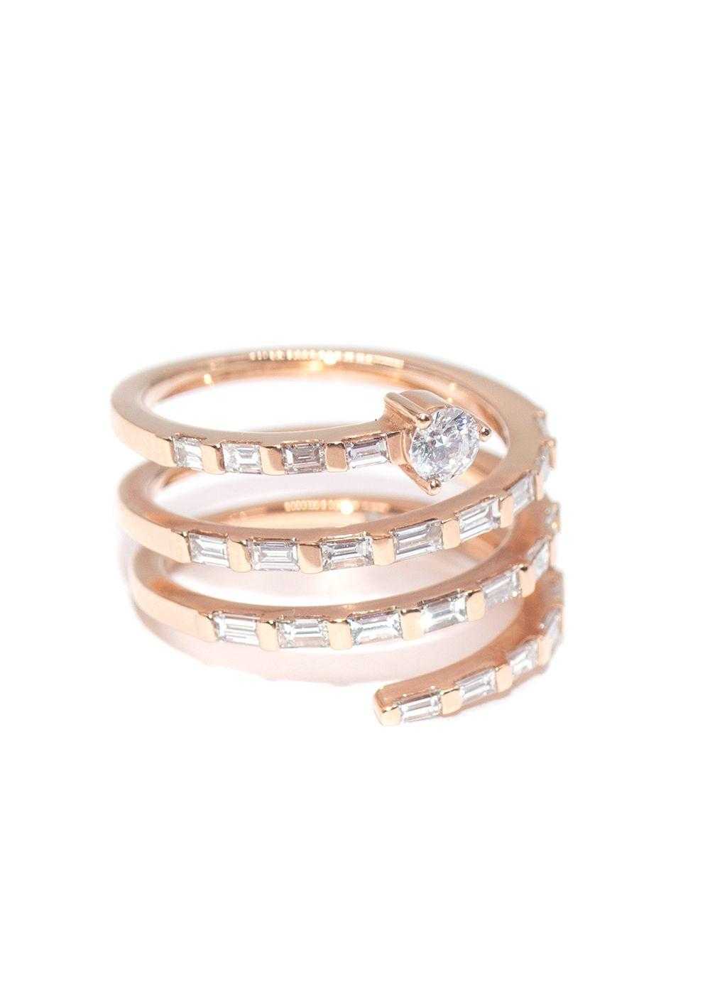 Managed by hewi Anita Ko 18K Rose Gold Spiral Ring - image 3