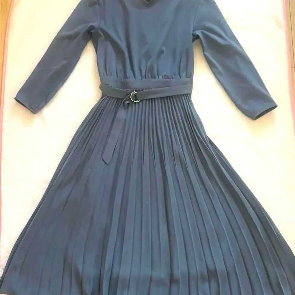 【Beautiful Item】 AnySis Long Dress 2 Sax Blue Ple… - image 1