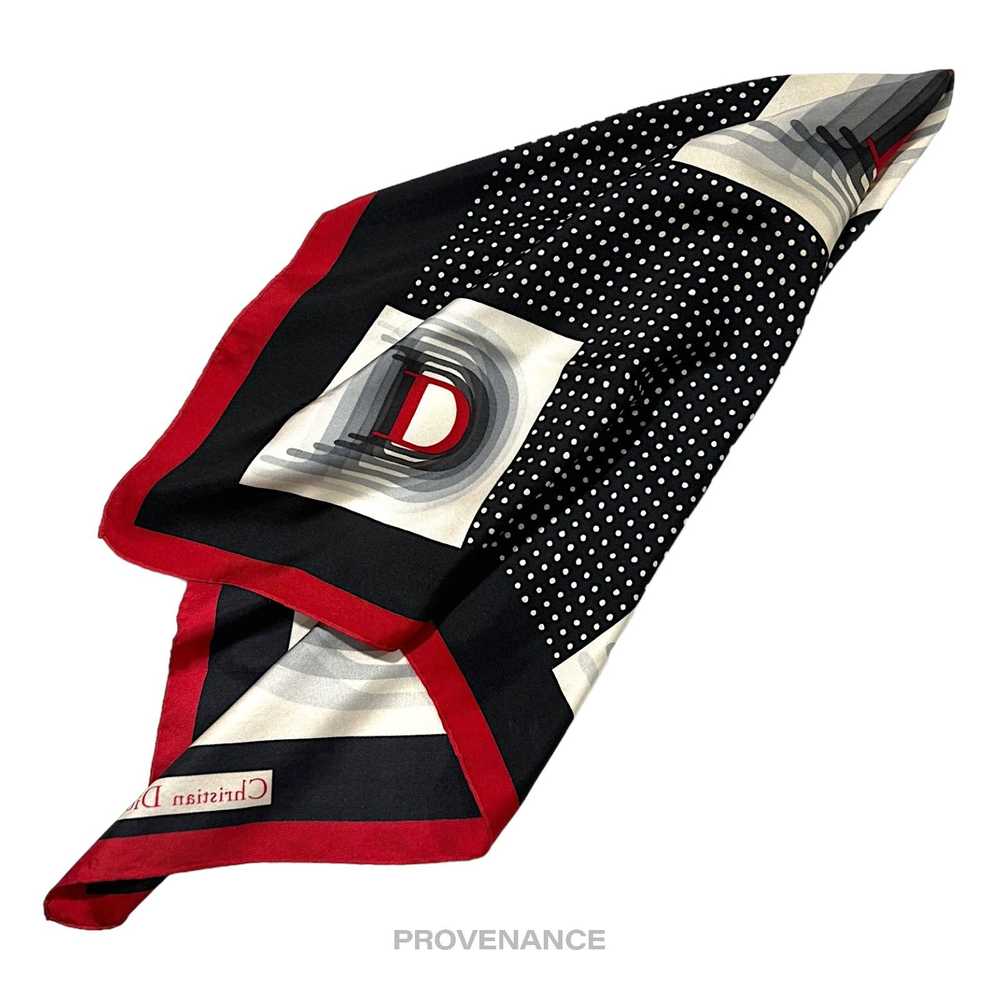 Dior 🔴 Christian Dior D Infinity Silk Scarf 75 -… - image 3