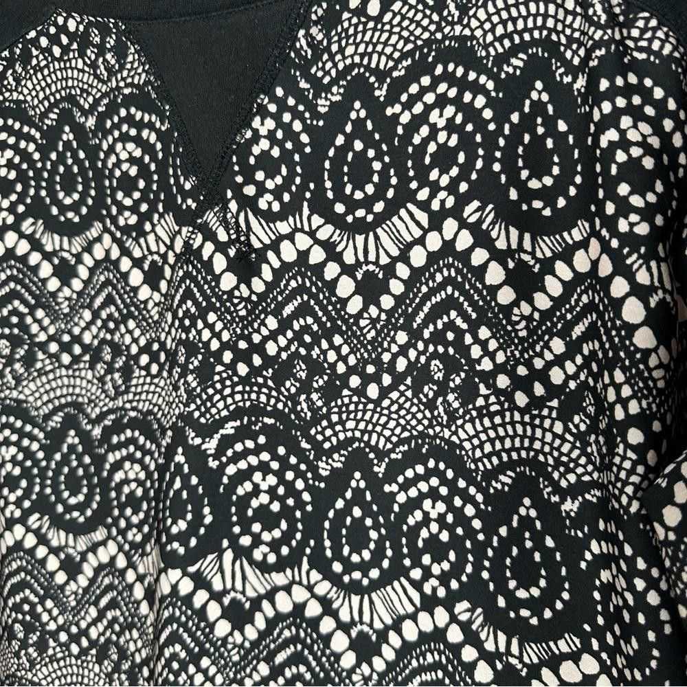 Designer Mossimo Stylish Black and Tan Lace Patte… - image 7