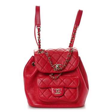 CHANEL Glazed Aged Calfskin Quilted Small Duma Dr… - image 1