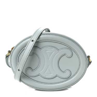 CELINE Smooth Calfskin Cuir Small Triomphe Oval C… - image 1