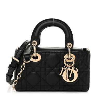 CHRISTIAN DIOR Lambskin Cannage Micro Lady D-Joy B