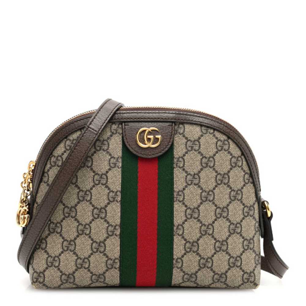 GUCCI GG Supreme Monogram Textured Dollar Calfski… - image 1