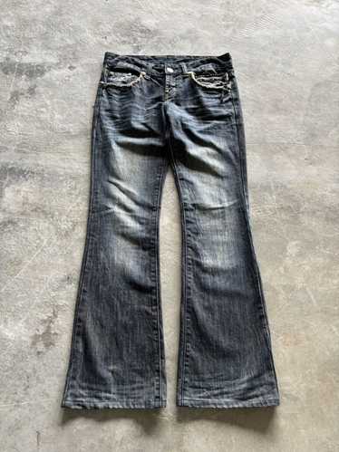 Japanese Brand FLARE dope japanese jeans with sick