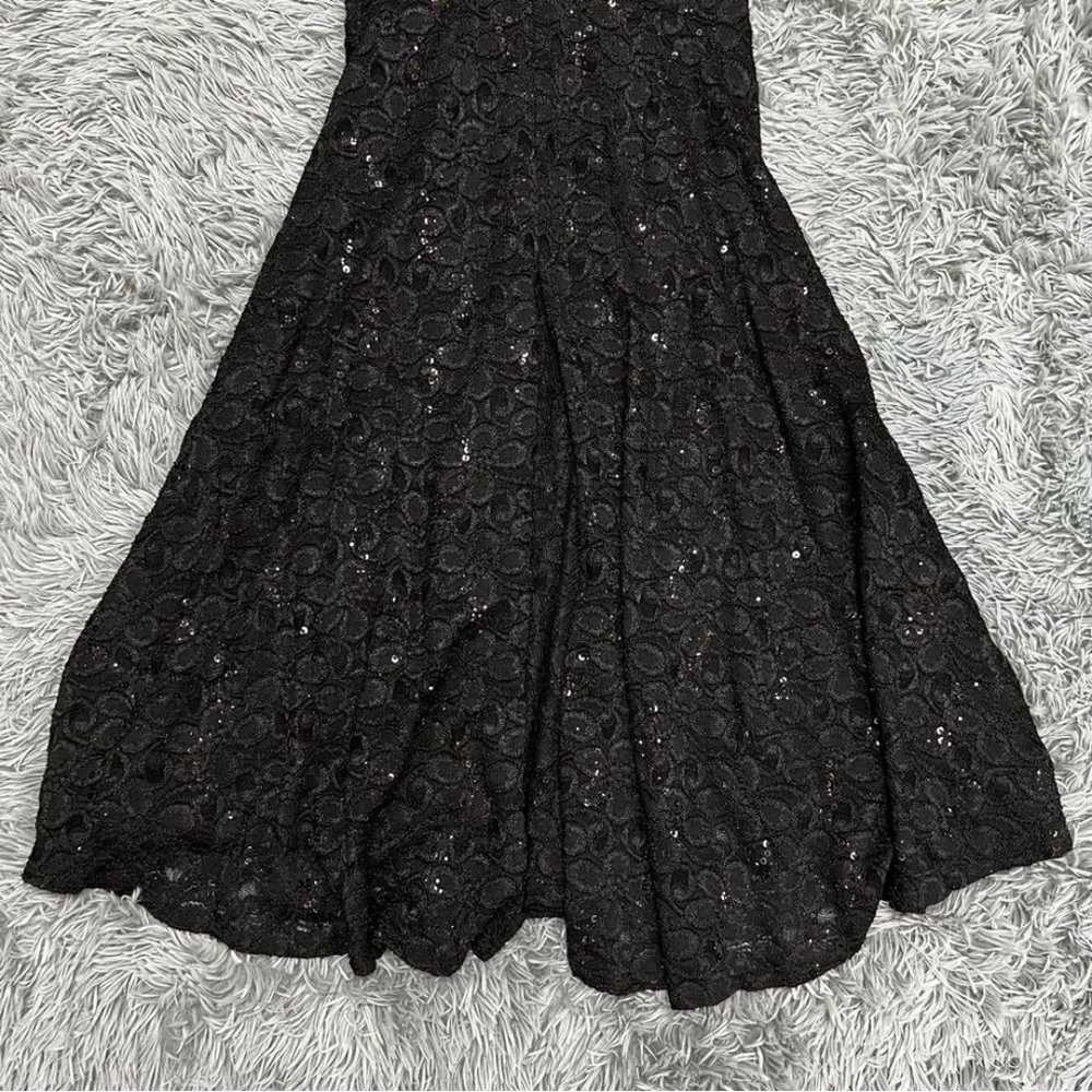 Tawny Black Sequin Vintage Formal Mermaid Tail Dr… - image 5