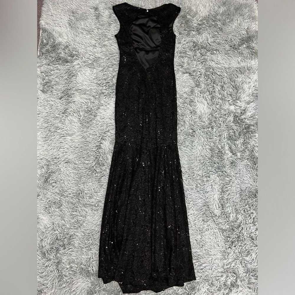 Tawny Black Sequin Vintage Formal Mermaid Tail Dr… - image 8