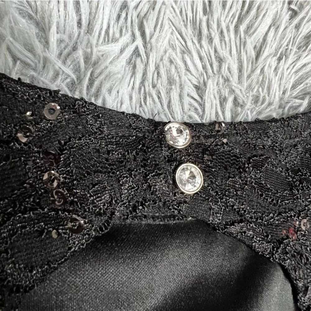 Tawny Black Sequin Vintage Formal Mermaid Tail Dr… - image 9