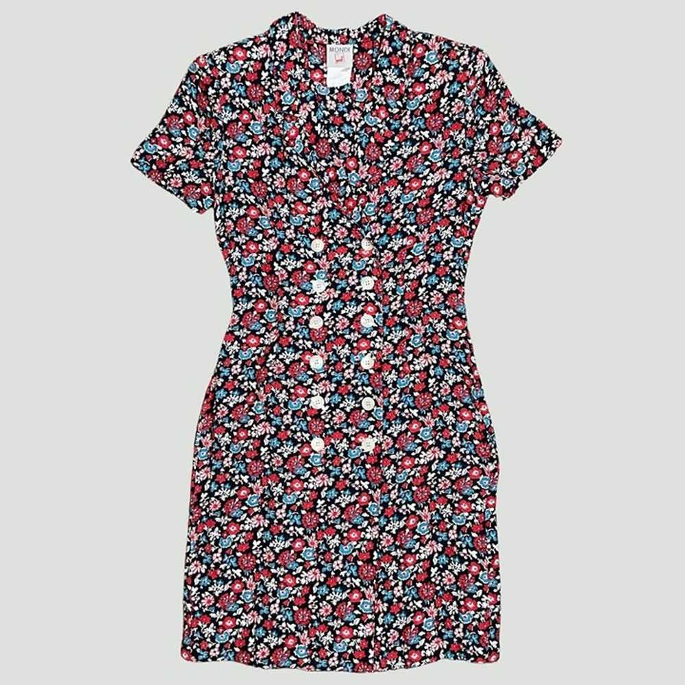 VINTAGE Mondi Dress | Black, Red, Blue Floral | S… - image 10