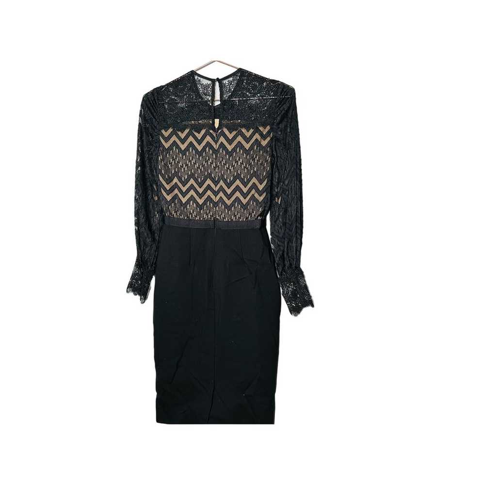 CATHERINE DEANE Black Button Front Noelle Lace St… - image 2