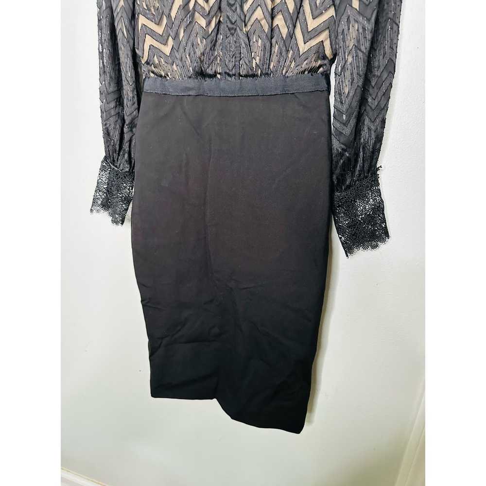 CATHERINE DEANE Black Button Front Noelle Lace St… - image 4