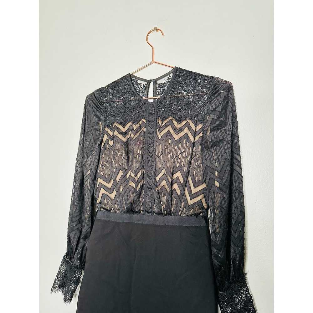 CATHERINE DEANE Black Button Front Noelle Lace St… - image 5