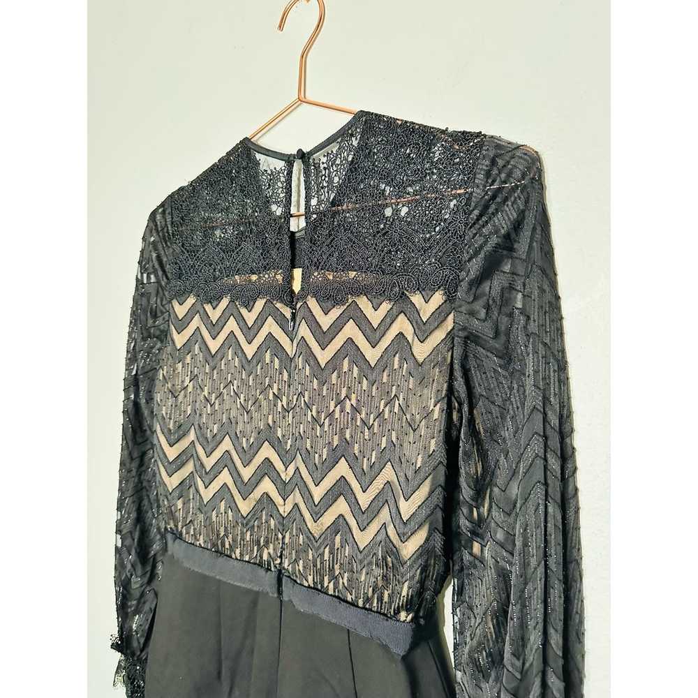 CATHERINE DEANE Black Button Front Noelle Lace St… - image 7