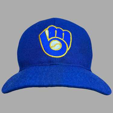 On sale Milwaukee Brewers Sports Specialties snapback hat navy Team Blend MLB vtg NWT