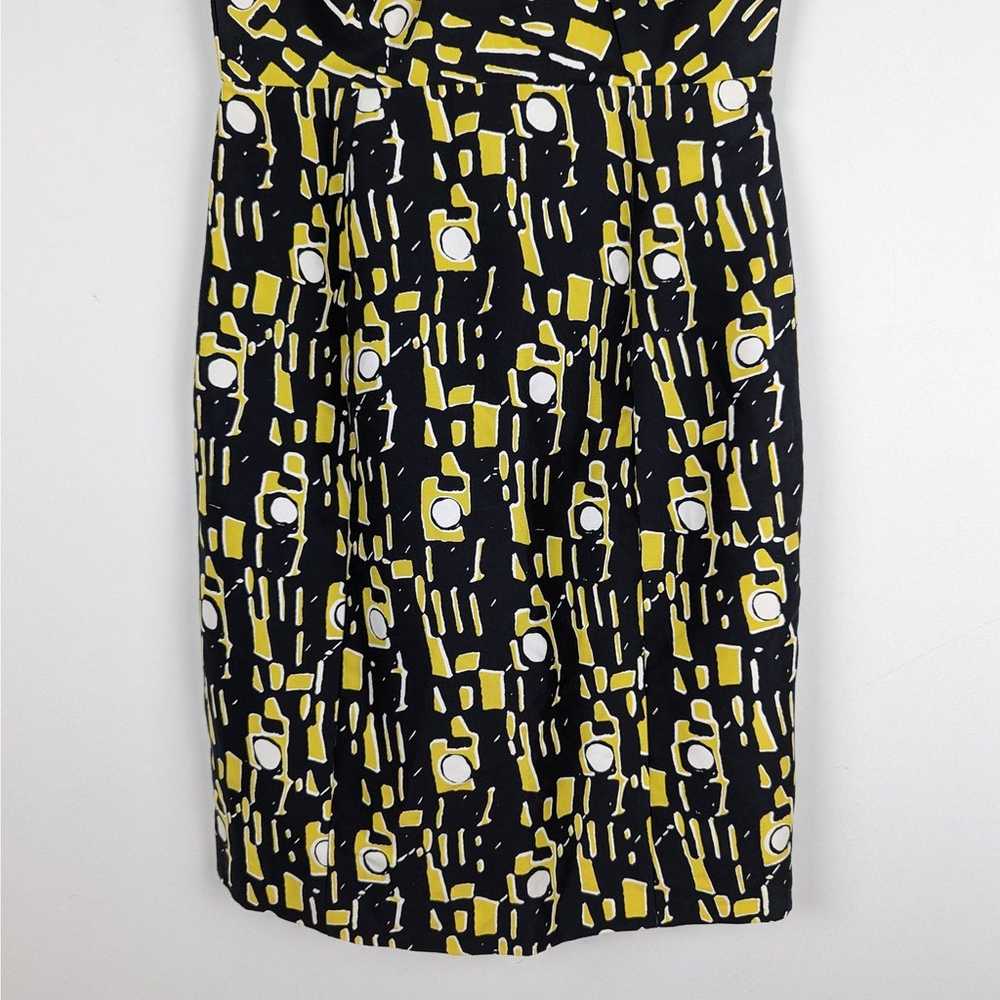 Milly Black and Yellow One Shoulder Geometric Sil… - image 3