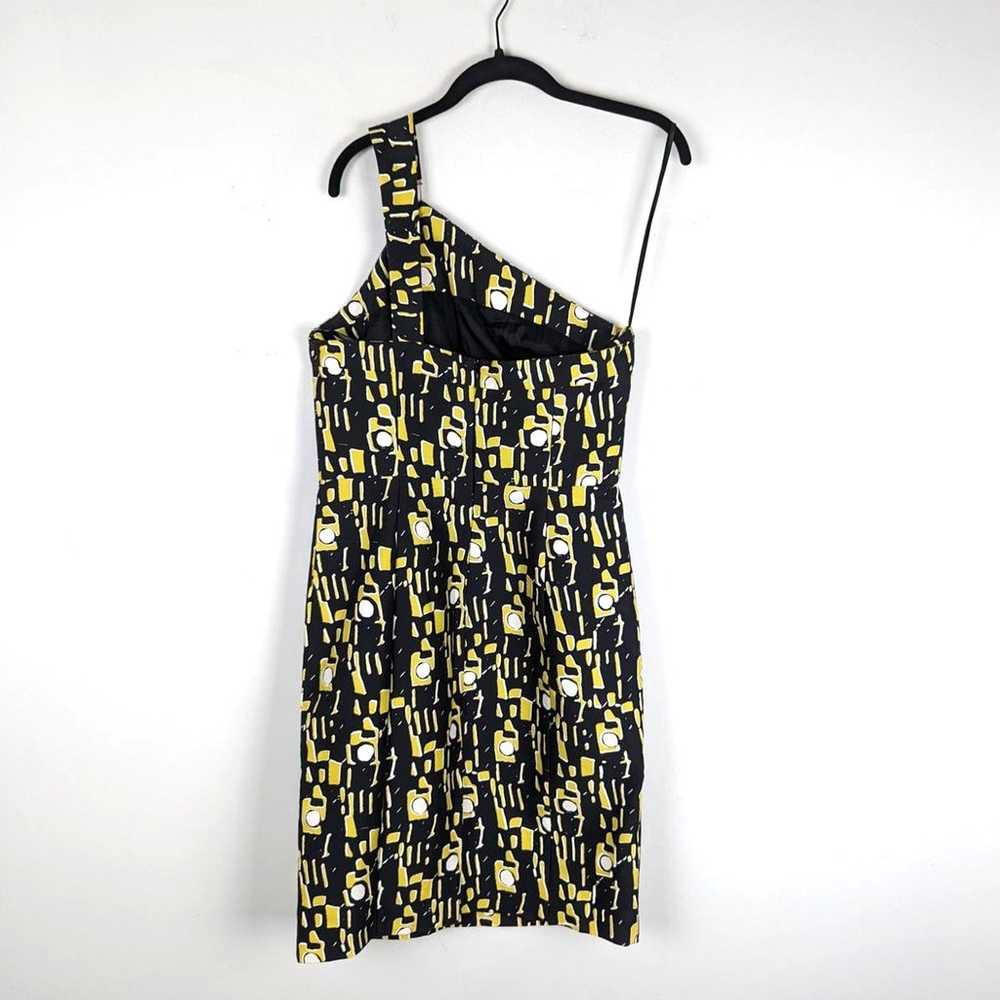 Milly Black and Yellow One Shoulder Geometric Sil… - image 4