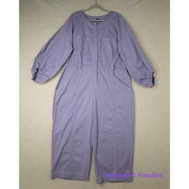 New! Eloquii light purple jumpsuit zipper front w… - image 1