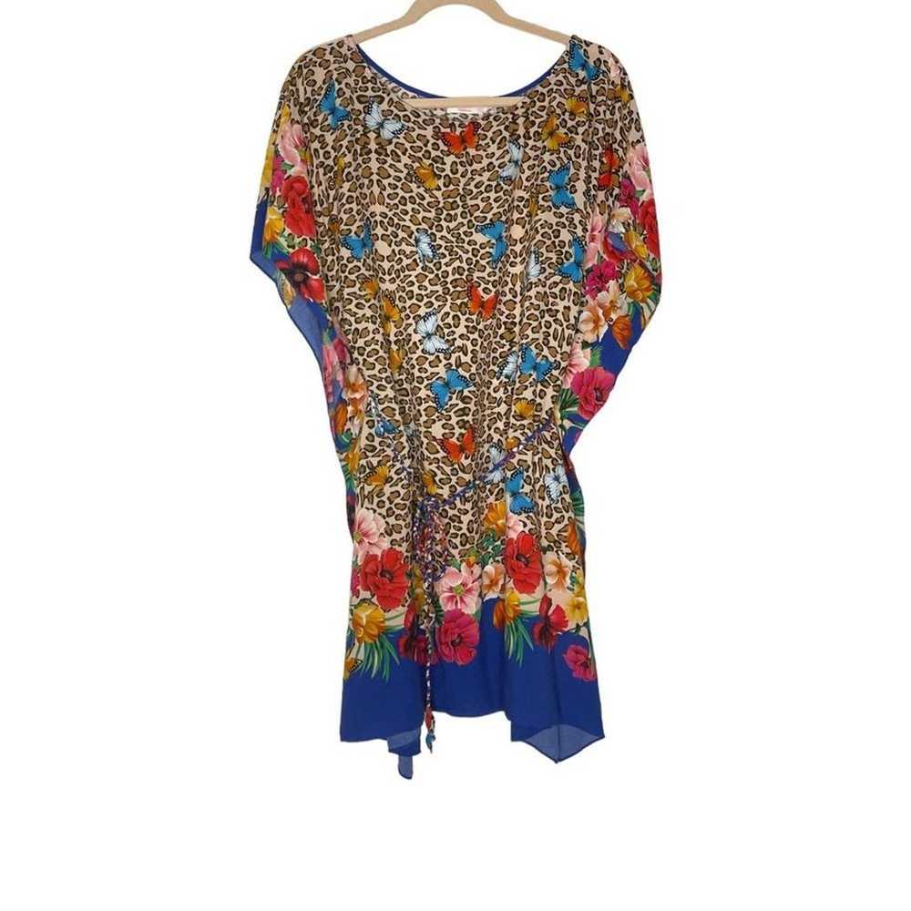 Johnny Was Womens Fleur Braided Tie Kaftan Dress … - image 5