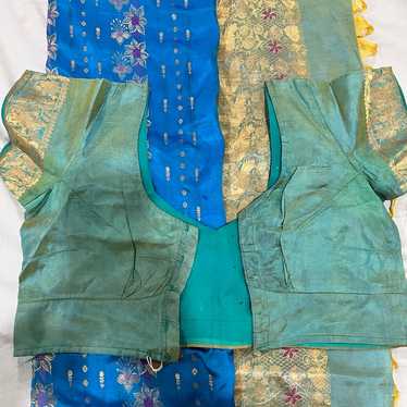 Pattu saree with blouse - image 1