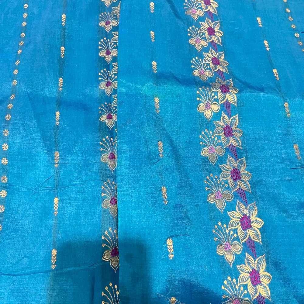 Pattu saree with blouse - image 2