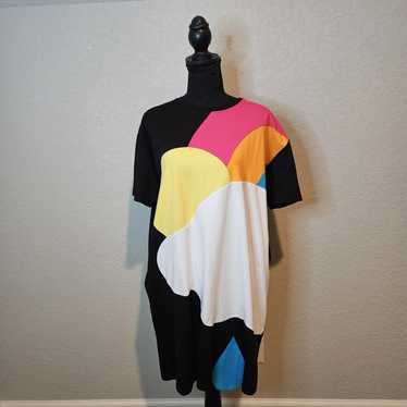 LAU Mini Dress Size XL Sunshine Clouds And Rain E… - image 1