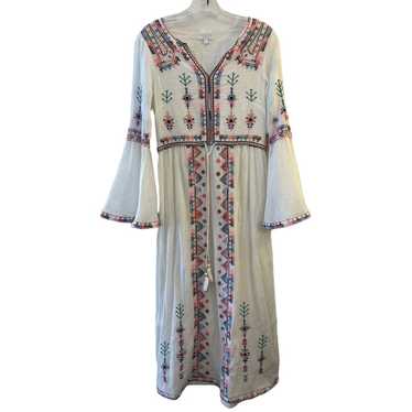 Monsoon Dress Small Boho bohemian Summer Flared Sl