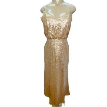 Bari Jay Gold Sequin Dress