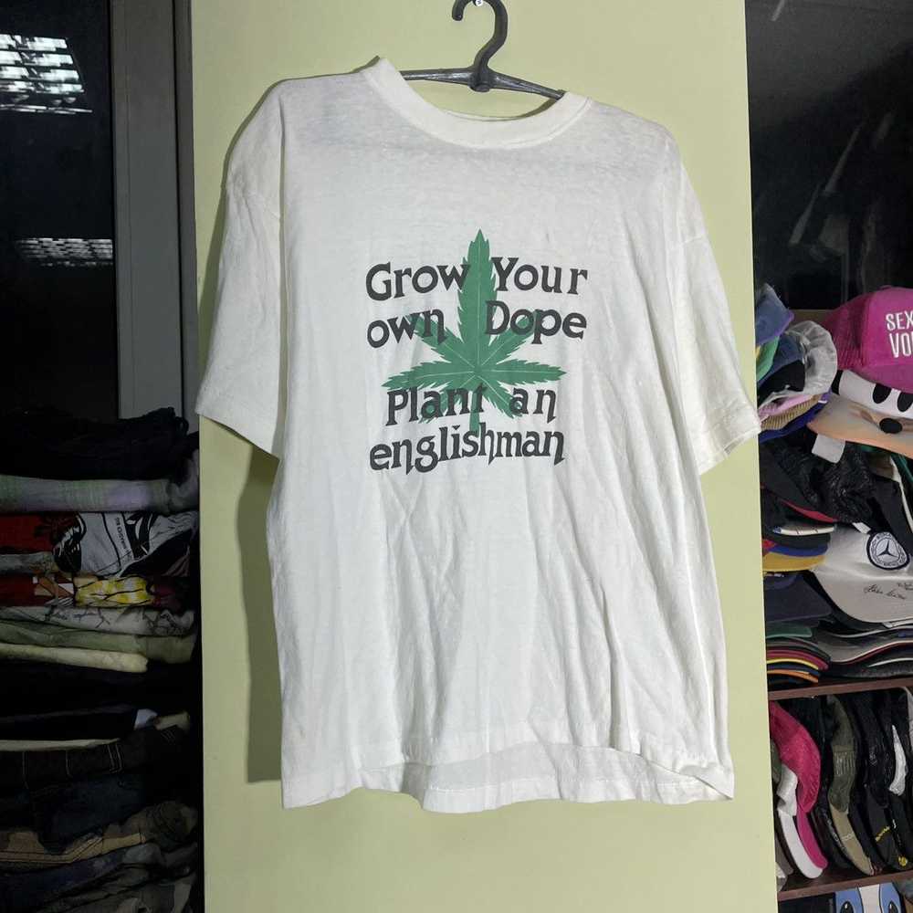 Band Tees × Streetwear × Vintage Vintage 90s Weed… - image 2