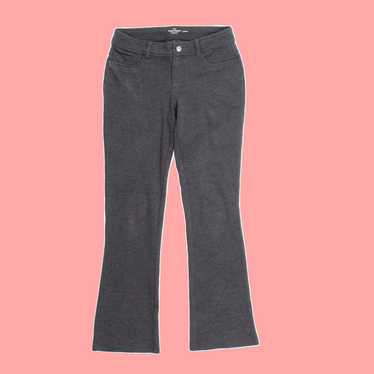 Faded Glory Pewter Toned Comfortable Casual Pants… - image 1